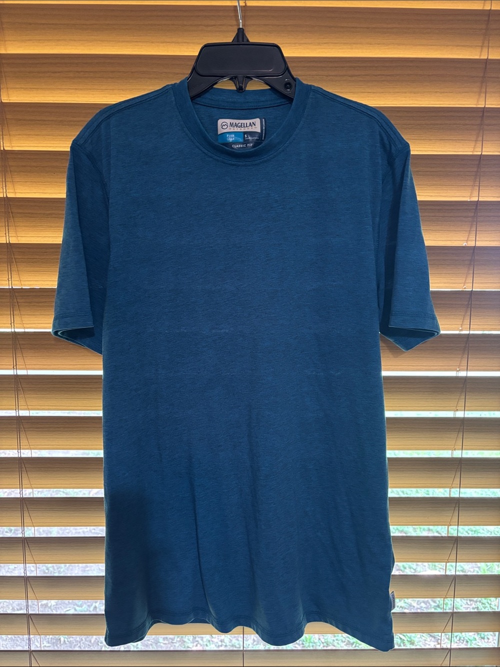 Magellan Outdoors Men's Deep Teal Short Sleeve Crew Tee